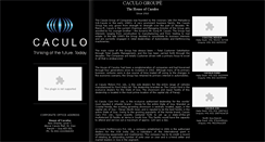 Desktop Screenshot of caculogroup.net